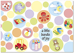 Bundle of Joy Congratulations Card A2072D-Y